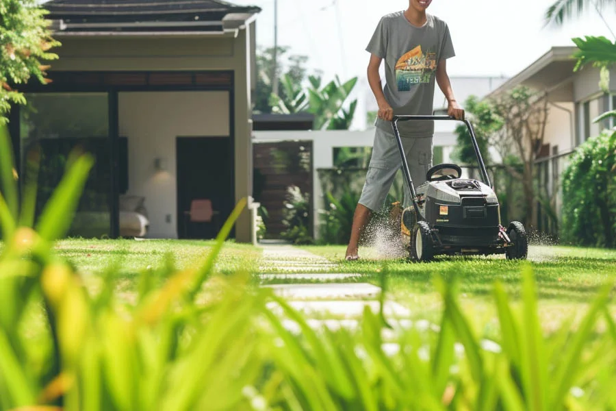 small lawnmower